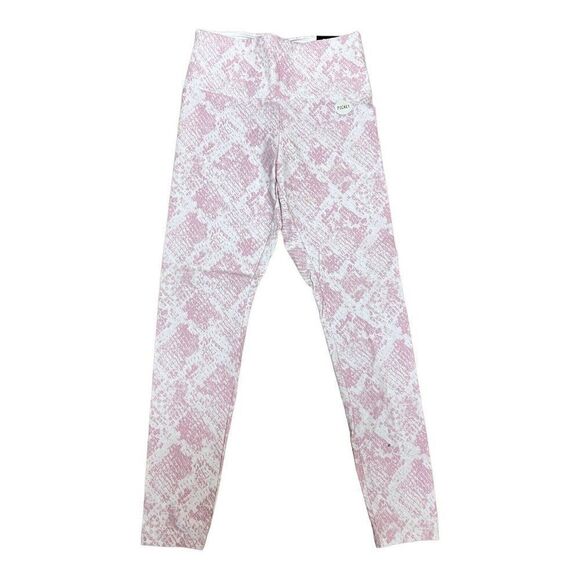 PINK VICTORIAS SECRET SIZE M LEGGINGS HIGH WAIST SNAKESKIN PRINT YOGA VS NEW - Picture 1 of 9
